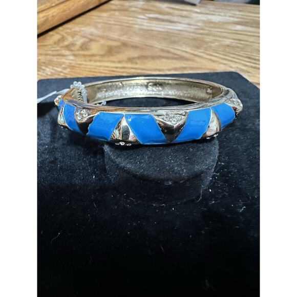 Sequin Nordstrom Multicolor Gold Tone Statement Enamel Bangle Bracelet # 135 - Picture 1 of 3